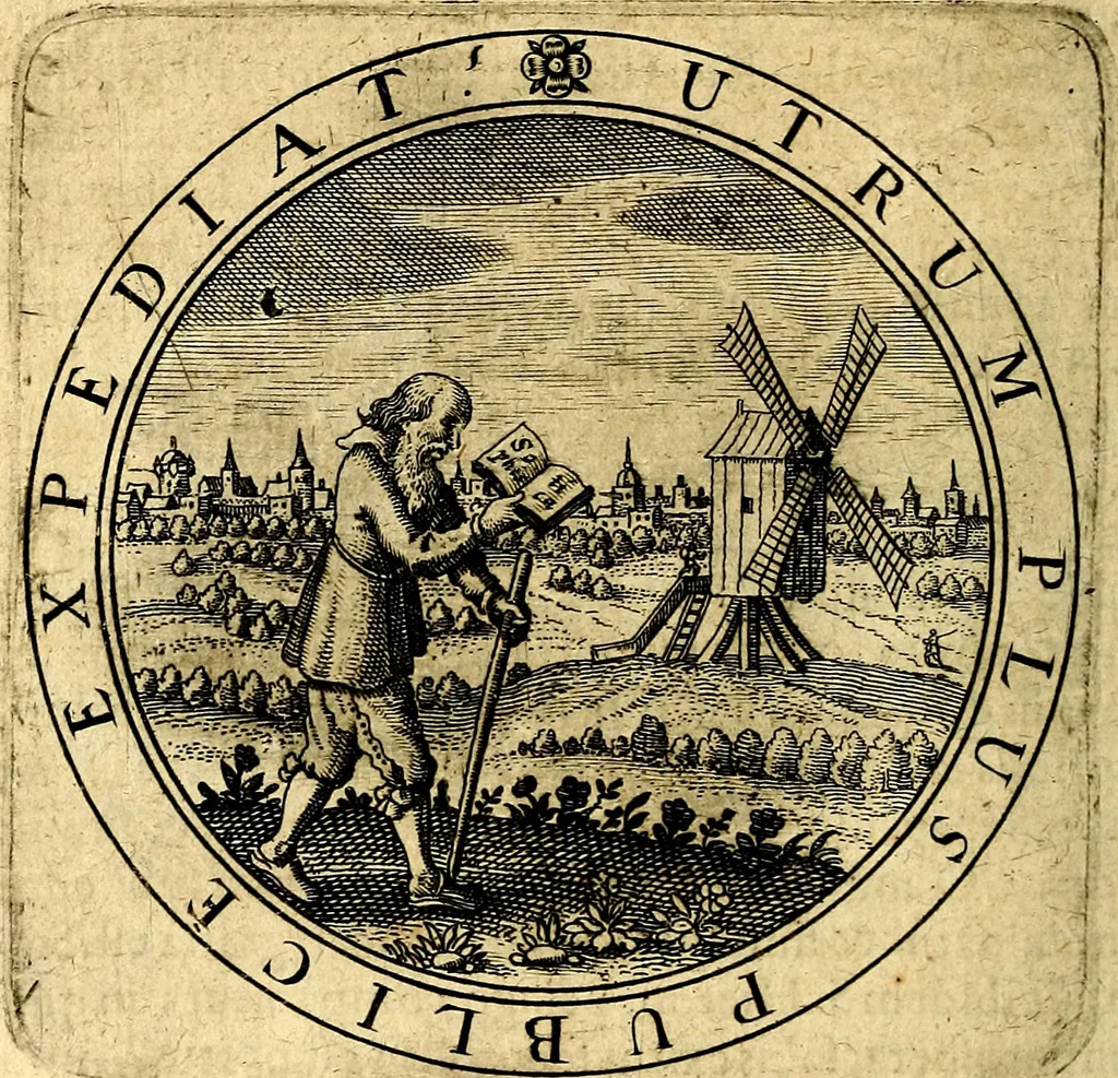 An illustration from Emblemata ethico politica. Ingenuâ at que eruditâ interpretatione nunc primùm illustrata, 1669, leaf 189