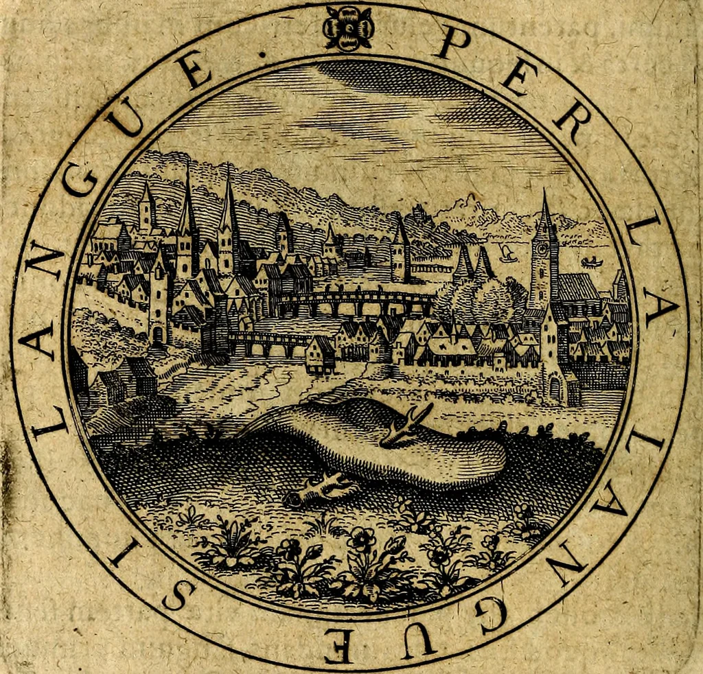 An illustration from Emblemata ethico politica. Ingenuâ at que eruditâ interpretatione nunc primùm illustrata, 1669, leaf 203