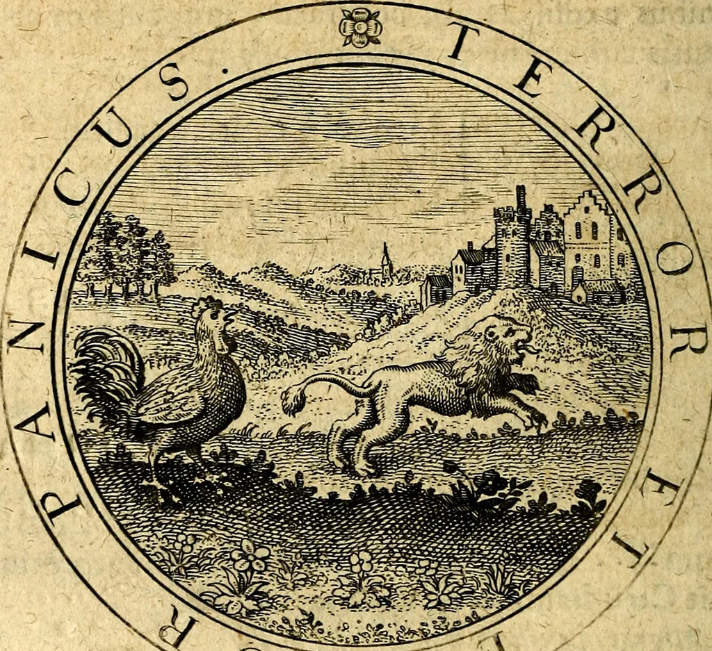 An illustration from Emblemata ethico politica. Ingenuâ at que eruditâ interpretatione nunc primùm illustrata, 1669, leaf 65