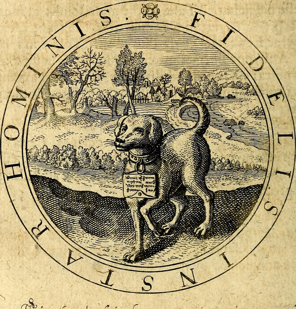 An illustration from Emblemata ethico politica. Ingenuâ at que eruditâ interpretatione nunc primùm illustrata, 1669, leaf 75