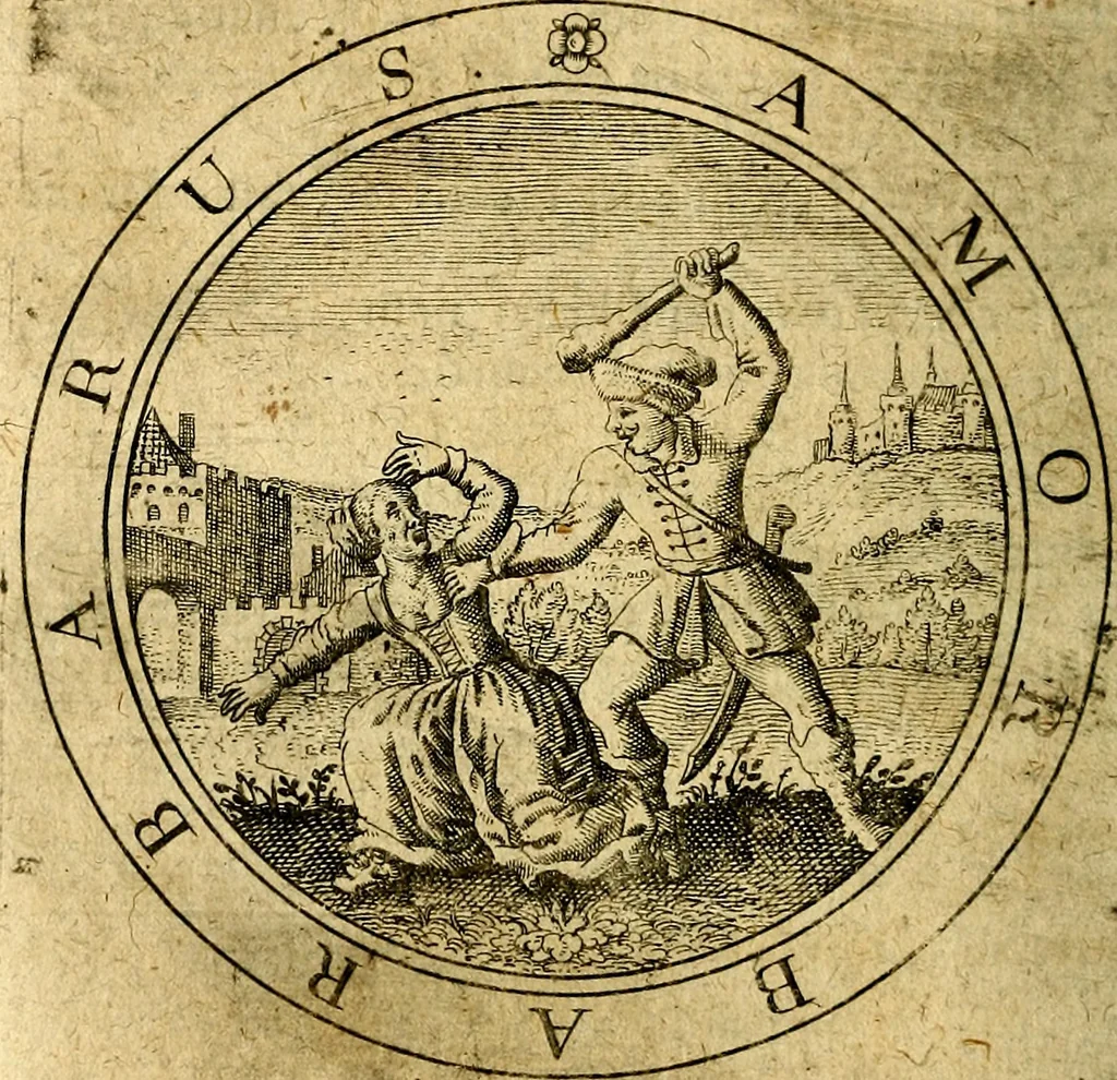 An illustration from Emblemata ethico politica. Ingenuâ at que eruditâ interpretatione nunc primùm illustrata, 1669, leaf 79