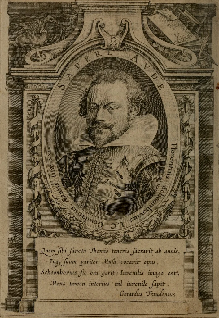 An illustration from Emblemata Florentii Schoonhovii I.C. Goudani : partim moralia partim etiam civilia : cum latiori eorundem ejusdem auctoris interpretatione : accedunt et alia quaedam poëmatia in alijs poematum suorum libris non contenta, 1648, leaf 15