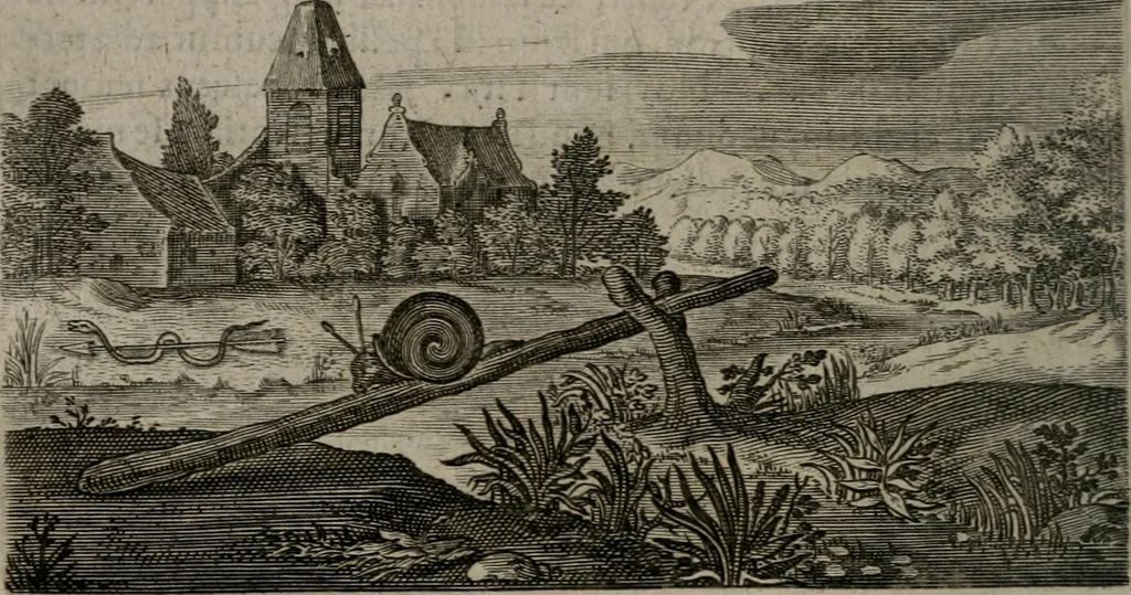An illustration from Emblemata Florentii Schoonhovii I.C. Goudani : partim moralia partim etiam civilia : cum latiori eorundem ejusdem auctoris interpretatione : accedunt et alia quaedam poëmatia in alijs poematum suorum libris non contenta, 1648, leaf 171