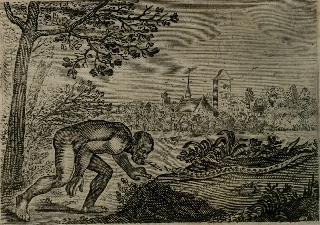 An illustration from Emblemata Florentii Schoonhovii I.C. Goudani : partim moralia partim etiam civilia : cum latiori eorundem ejusdem auctoris interpretatione : accedunt et alia quaedam poëmatia in alijs poematum suorum libris non contenta, 1648, leaf 183