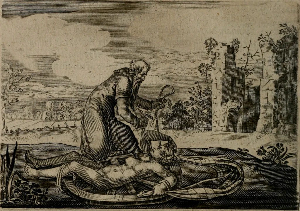 An illustration from Emblemata Florentii Schoonhovii I.C. Goudani : partim moralia partim etiam civilia : cum latiori eorundem ejusdem auctoris interpretatione : accedunt et alia quaedam poëmatia in alijs poematum suorum libris non contenta, 1648, leaf 19