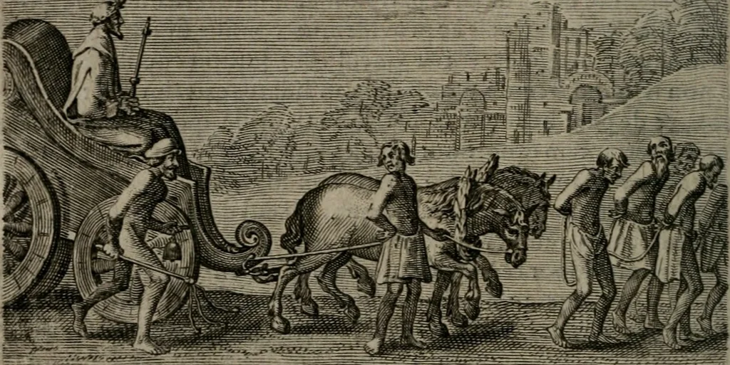 An illustration from Emblemata Florentii Schoonhovii I.C. Goudani : partim moralia partim etiam civilia : cum latiori eorundem ejusdem auctoris interpretatione : accedunt et alia quaedam poëmatia in alijs poematum suorum libris non contenta, 1648, leaf 193