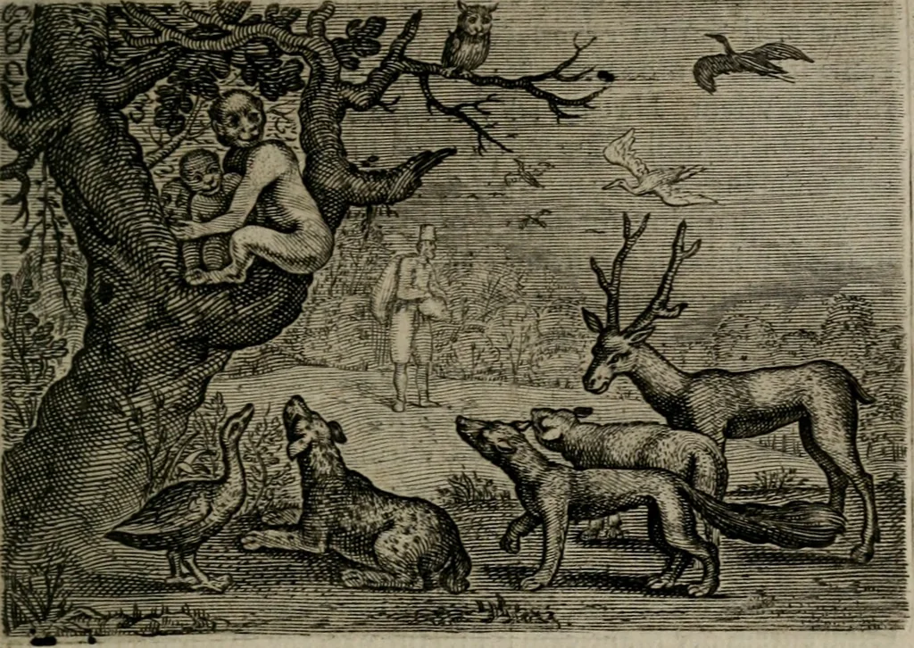 An illustration from Emblemata Florentii Schoonhovii I.C. Goudani : partim moralia partim etiam civilia : cum latiori eorundem ejusdem auctoris interpretatione : accedunt et alia quaedam poëmatia in alijs poematum suorum libris non contenta, 1648, leaf 196
