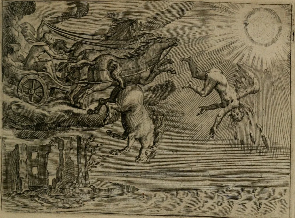 An illustration from Emblemata Florentii Schoonhovii I.C. Goudani : partim moralia partim etiam civilia : cum latiori eorundem ejusdem auctoris interpretatione : accedunt et alia quaedam poëmatia in alijs poematum suorum libris non contenta, 1648, leaf 24