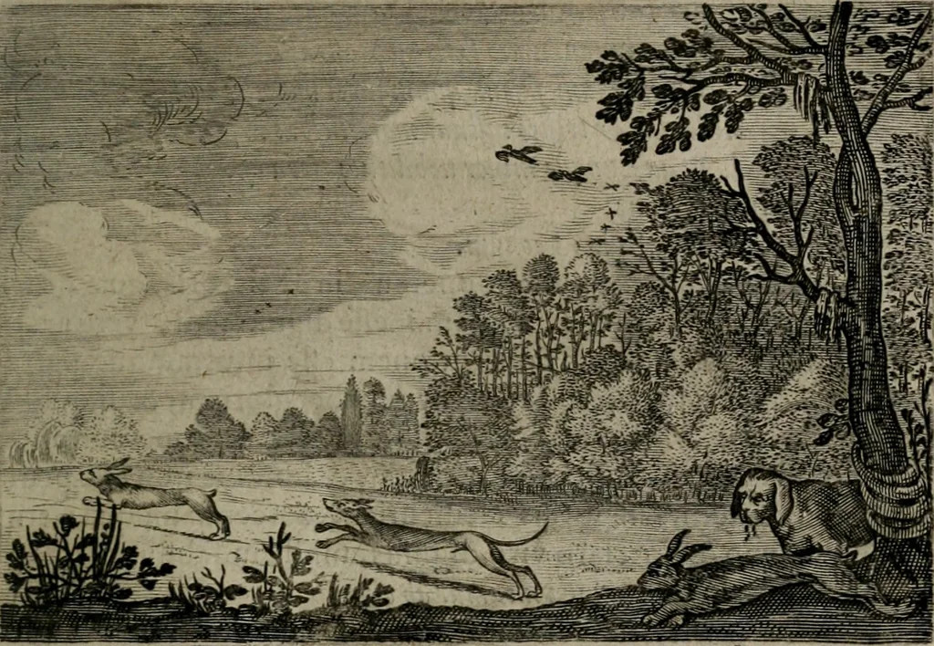 An illustration from Emblemata Florentii Schoonhovii I.C. Goudani : partim moralia partim etiam civilia : cum latiori eorundem ejusdem auctoris interpretatione : accedunt et alia quaedam poëmatia in alijs poematum suorum libris non contenta, 1648, leaf 64