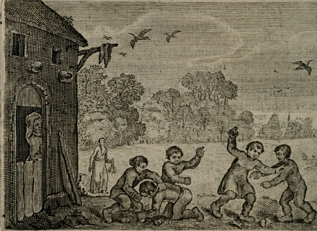 An illustration from Emblemata Florentii Schoonhovii I.C. Goudani : partim moralia partim etiam civilia : cum latiori eorundem ejusdem auctoris interpretatione : accedunt et alia quaedam poëmatia in alijs poematum suorum libris non contenta, 1648, leaf 99