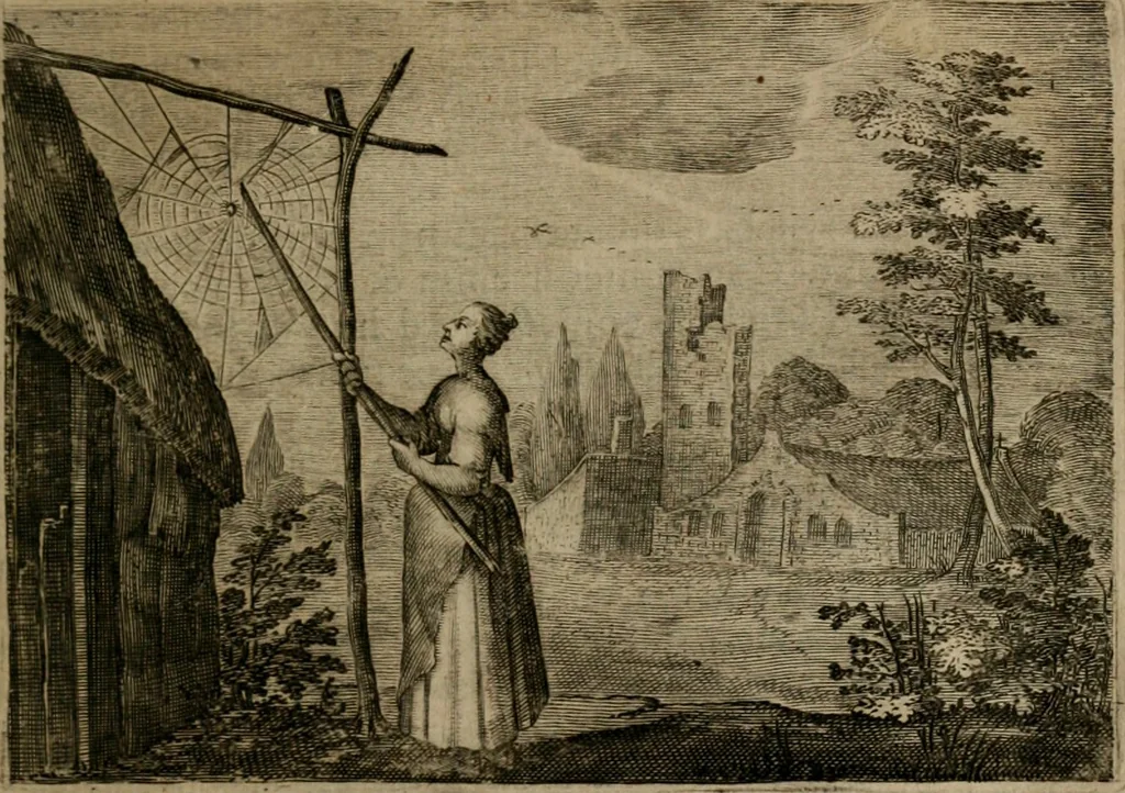 An illustration from Emblemata Florentii Schoonhovii I.C. Goudani, : partim moralia, partim etiam civilia. Cum latiori eorundem ejusdem auctoris interpretatione., 1618, leaf 204