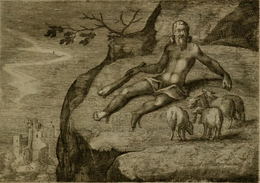 An illustration from Emblemata Florentii Schoonhovii I.C. Goudani, : partim moralia, partim etiam civilia. Cum latiori eorundem ejusdem auctoris interpretatione., 1618, leaf 224