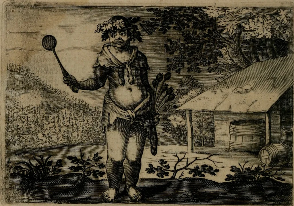 An illustration from Emblemata Florentii Schoonhovii I.C. Goudani, : partim moralia, partim etiam civilia. Cum latiori eorundem ejusdem auctoris interpretatione., 1618, leaf 47