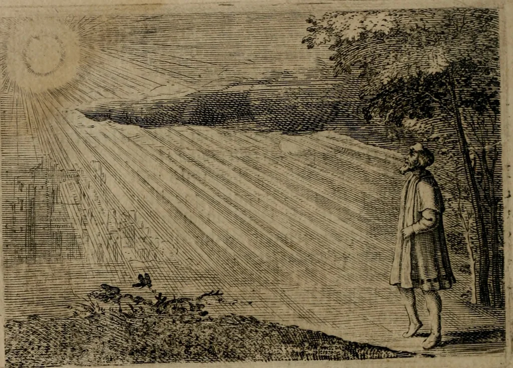 An illustration from Emblemata Florentii Schoonhovii I.C. Goudani, : partim moralia, partim etiam civilia. Cum latiori eorundem ejusdem auctoris interpretatione., 1618, leaf 53