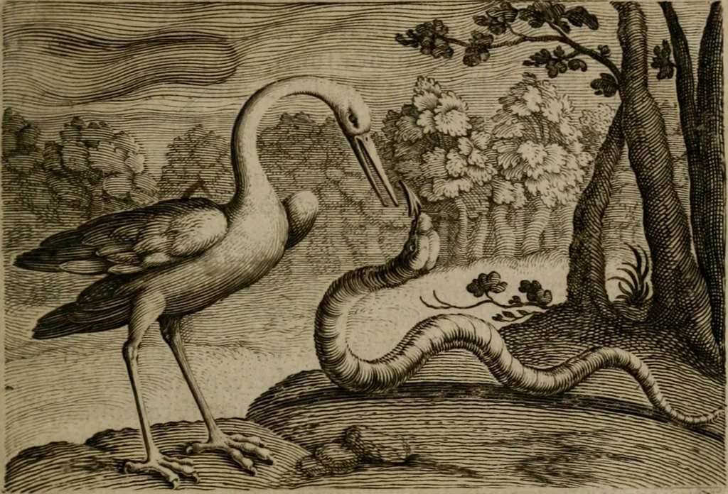 An illustration from Emblemata Florentii Schoonhovii I.C. Goudani, : partim moralia, partim etiam civilia. Cum latiori eorundem ejusdem auctoris interpretatione., 1618, leaf 90