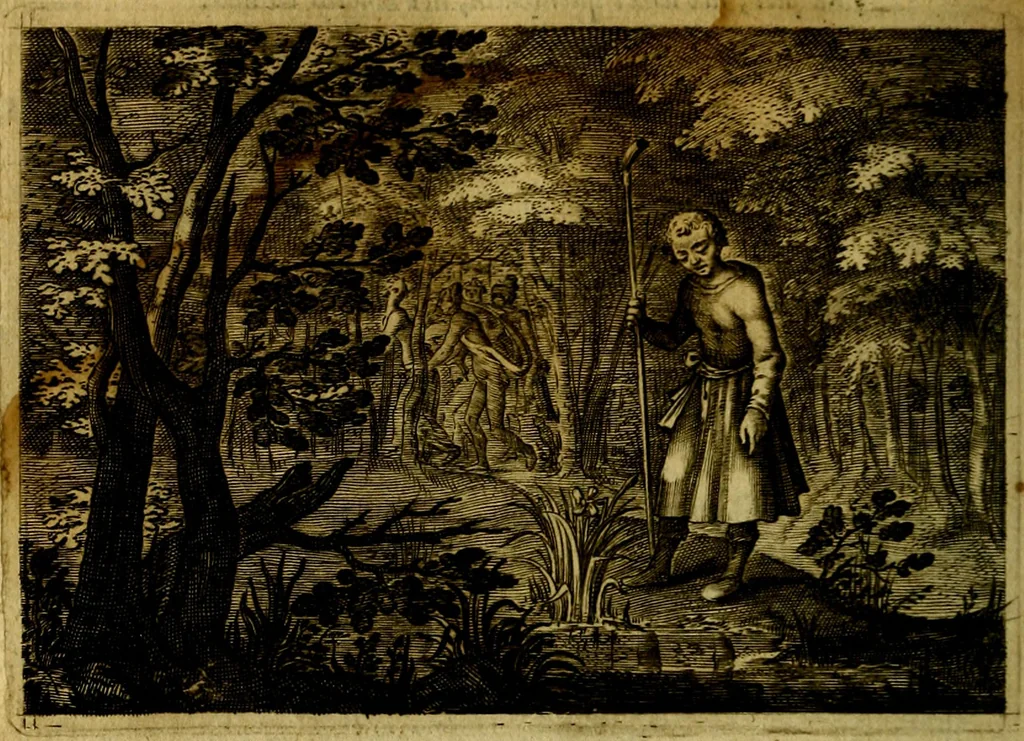 An illustration from Emblemata Florentii Schoonhovii, partim moralia, partim etiam civilia. Cum latiori eorundem ejusdem auctoris interpretatione. Accedunt et alia quædam poëmatia in alijs poëmatum suorum libris non contenta, 1618, leaf 137