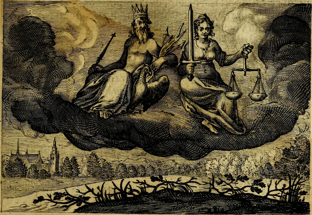 An illustration from Emblemata Florentii Schoonhovii, partim moralia, partim etiam civilia. Cum latiori eorundem ejusdem auctoris interpretatione. Accedunt et alia quædam poëmatia in alijs poëmatum suorum libris non contenta, 1618, leaf 168