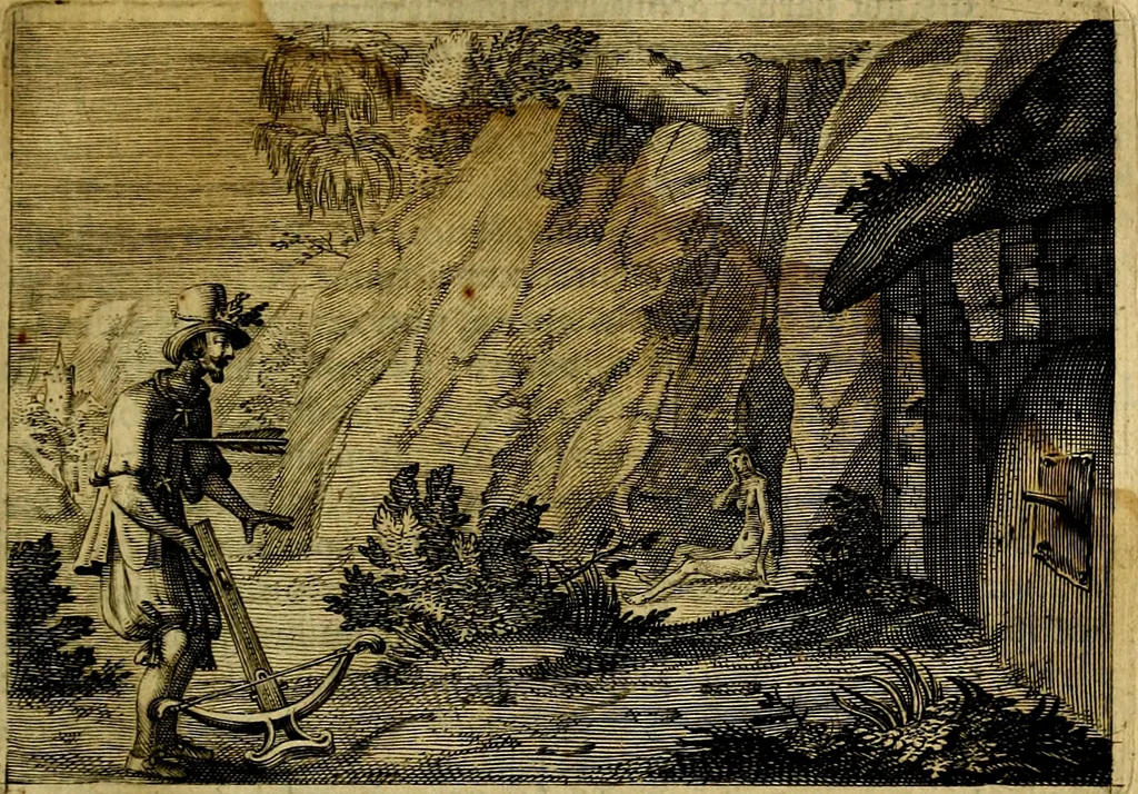 An illustration from Emblemata Florentii Schoonhovii, partim moralia, partim etiam civilia. Cum latiori eorundem ejusdem auctoris interpretatione. Accedunt et alia quædam poëmatia in alijs poëmatum suorum libris non contenta, 1618, leaf 190