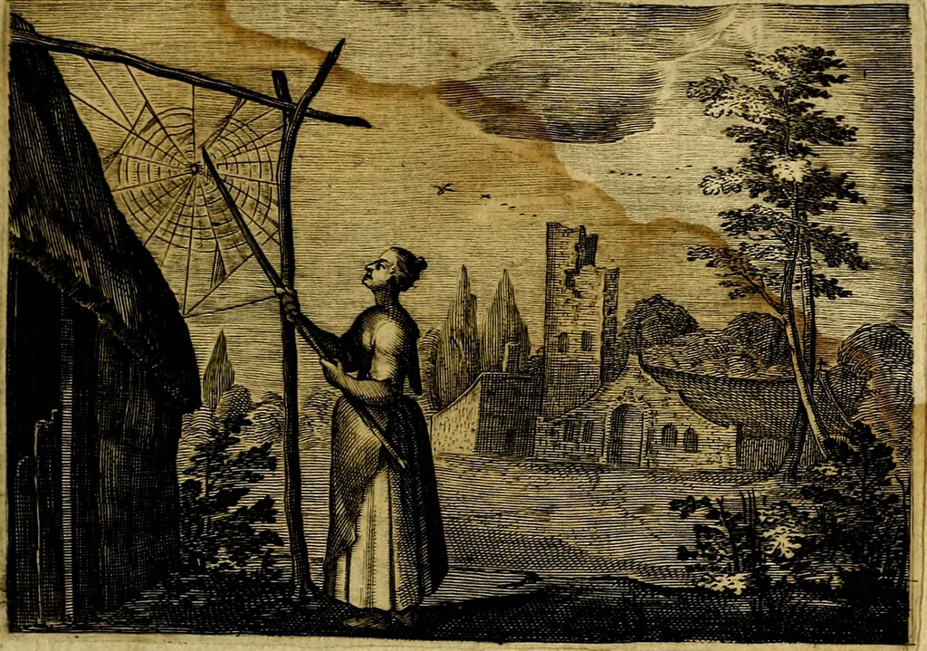 An illustration from Emblemata Florentii Schoonhovii, partim moralia, partim etiam civilia. Cum latiori eorundem ejusdem auctoris interpretatione. Accedunt et alia quædam poëmatia in alijs poëmatum suorum libris non contenta, 1618, leaf 194