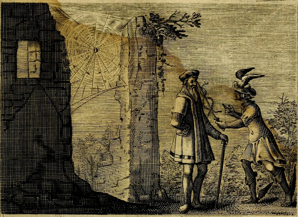 An illustration from Emblemata Florentii Schoonhovii, partim moralia, partim etiam civilia. Cum latiori eorundem ejusdem auctoris interpretatione. Accedunt et alia quædam poëmatia in alijs poëmatum suorum libris non contenta, 1618, leaf 204