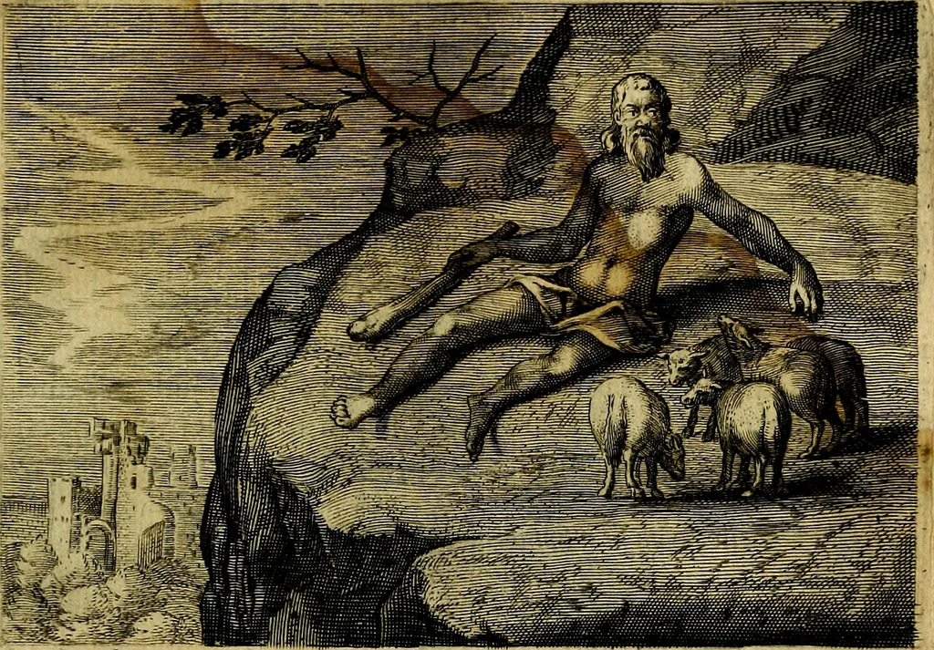 An illustration from Emblemata Florentii Schoonhovii, partim moralia, partim etiam civilia. Cum latiori eorundem ejusdem auctoris interpretatione. Accedunt et alia quædam poëmatia in alijs poëmatum suorum libris non contenta, 1618, leaf 214