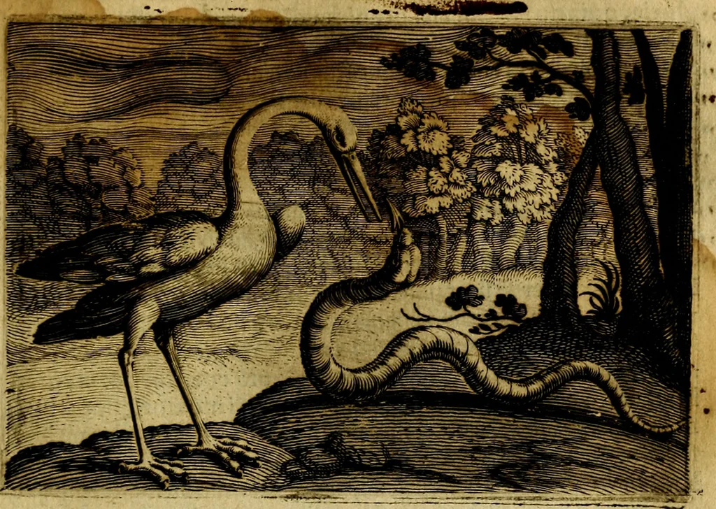 An illustration from Emblemata Florentii Schoonhovii, partim moralia, partim etiam civilia. Cum latiori eorundem ejusdem auctoris interpretatione. Accedunt et alia quædam poëmatia in alijs poëmatum suorum libris non contenta, 1618, leaf 82