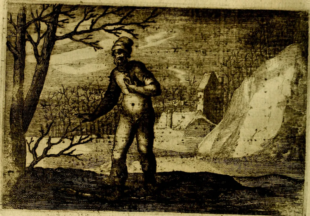 An illustration from Emblemata Florentii Schoonhovii, partim moralia, partim etiam civilia. Cum latiori eorundem ejusdem auctoris interpretatione. Accedunt et alia quædam poëmatia in alijs poëmatum suorum libris non contenta, 1618, leaf 115