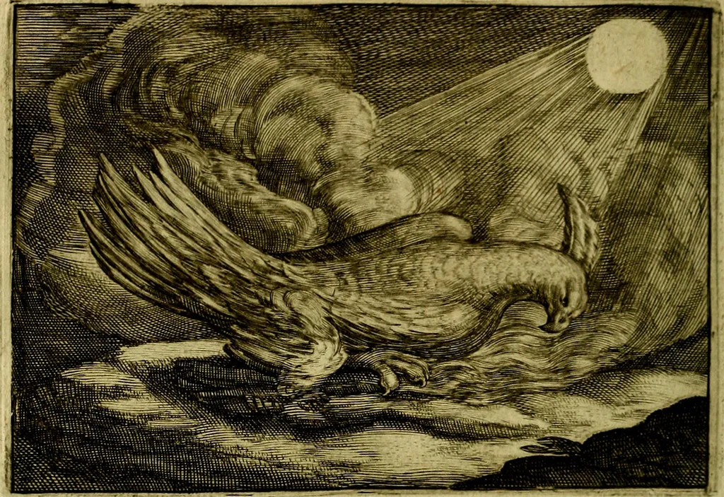 An illustration from Emblemata Florentii Schoonhovii, partim moralia, partim etiam civilia. Cum latiori eorundem ejusdem auctoris interpretatione. Accedunt et alia quædam poëmatia in alijs poëmatum suorum libris non contenta, 1618, leaf 149
