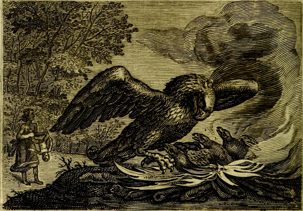 An illustration from Emblemata Florentii Schoonhovii, partim moralia, partim etiam civilia. Cum latiori eorundem ejusdem auctoris interpretatione. Accedunt et alia quædam poëmatia in alijs poëmatum suorum libris non contenta, 1618, leaf 165