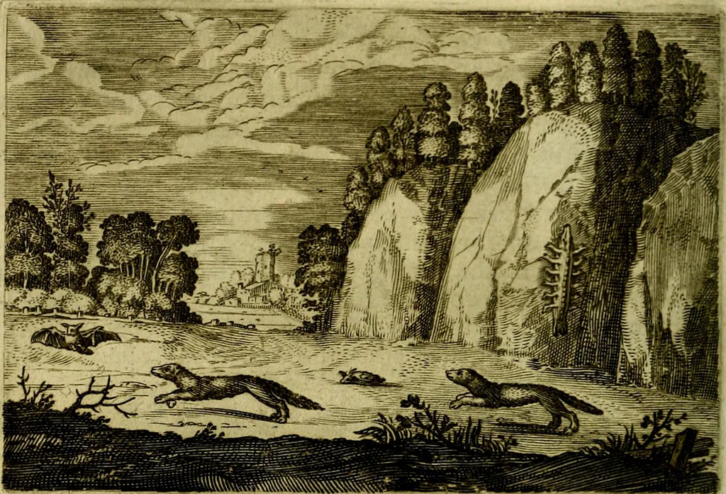 An illustration from Emblemata Florentii Schoonhovii, partim moralia, partim etiam civilia. Cum latiori eorundem ejusdem auctoris interpretatione. Accedunt et alia quædam poëmatia in alijs poëmatum suorum libris non contenta, 1618, leaf 173