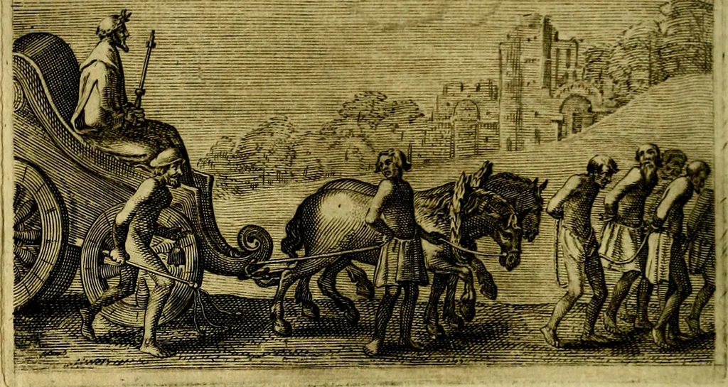 An illustration from Emblemata Florentii Schoonhovii, partim moralia, partim etiam civilia. Cum latiori eorundem ejusdem auctoris interpretatione. Accedunt et alia quædam poëmatia in alijs poëmatum suorum libris non contenta, 1618, leaf 193