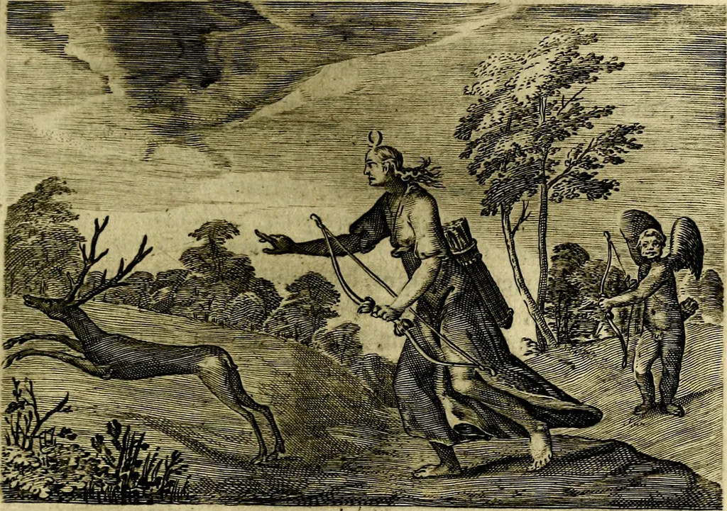 An illustration from Emblemata Florentii Schoonhovii ... partim moralia partim etiam civilia. Cum latiori eorundem ejusdem Auctoris interpretatione. Accedunt et alia quaedam poëmatia in alijs poem̈atum suonum libris non contenta, 1648, leaf 110