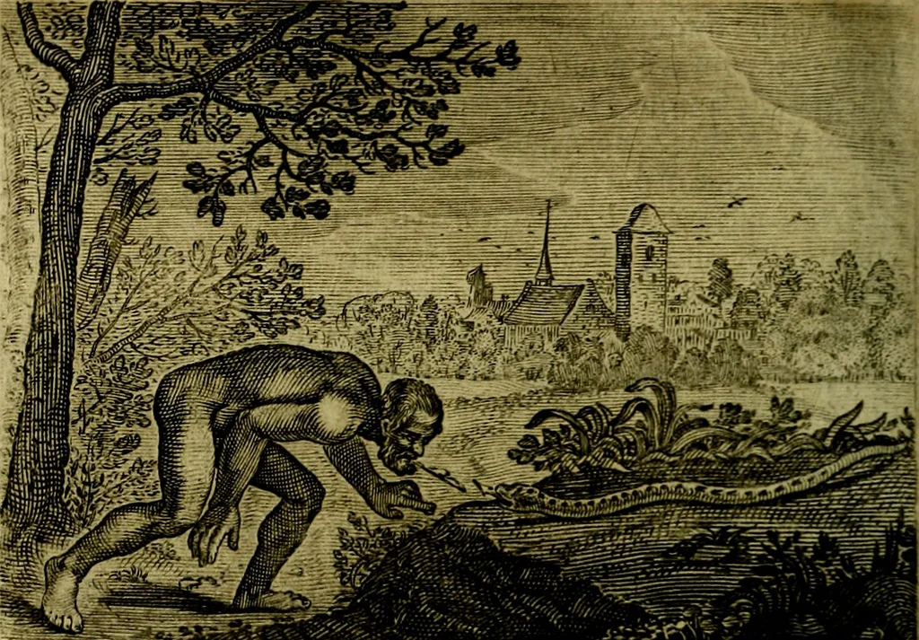 An illustration from Emblemata Florentii Schoonhovii ... partim moralia partim etiam civilia. Cum latiori eorundem ejusdem Auctoris interpretatione. Accedunt et alia quaedam poëmatia in alijs poem̈atum suonum libris non contenta, 1648, leaf 183