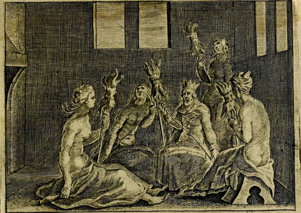 An illustration from Emblemata Florentii Schoonhovii ... partim moralia partim etiam civilia. Cum latiori eorundem ejusdem Auctoris interpretatione. Accedunt et alia quaedam poëmatia in alijs poem̈atum suonum libris non contenta, 1648, leaf 40