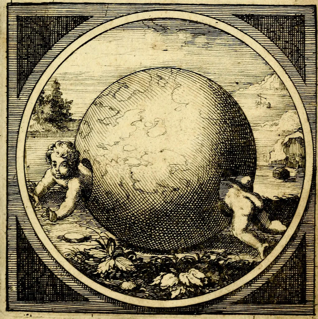 An illustration from Emblemata moralia nova, das ist: achtzig Sinnreiche nachdenckliche Figuren auss heyliger Schrifft in Kupfferstücken fürgestellet, worinnen schöne Anweisungen zu wahrer Gottesforcht begrieffen ... mit Lateinischen und Teutschen, nachmals aber von M.C.R. mit Frantzösischen und Italianischen Versen erkläret .., 1630, leaf 42
