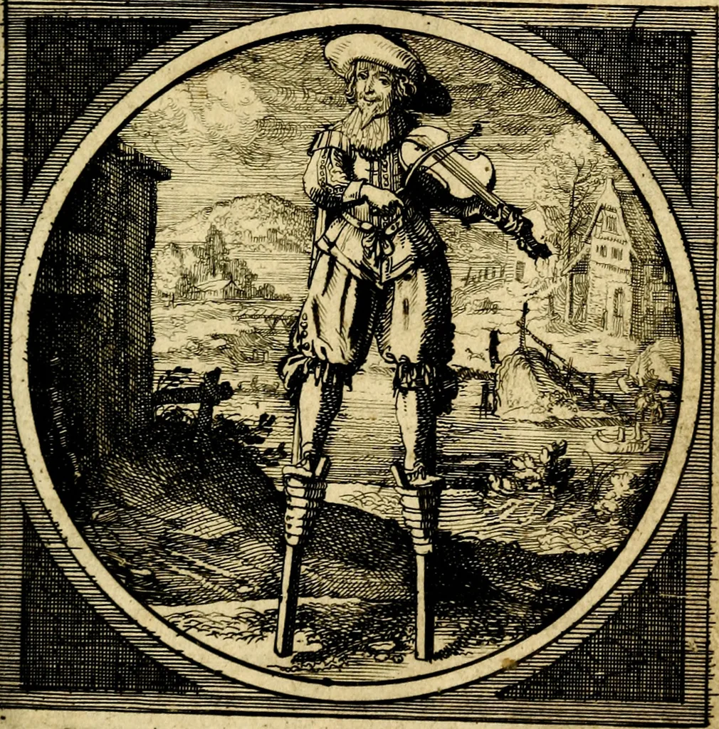 An illustration from Emblemata moralia nova, das ist: achtzig Sinnreiche nachdenckliche Figuren auss heyliger Schrifft in Kupfferstücken fürgestellet, worinnen schöne Anweisungen zu wahrer Gottesforcht begrieffen ... mit Lateinischen und Teutschen, nachmals aber von M.C.R. mit Frantzösischen und Italianischen Versen erkläret .., 1630, leaf 62