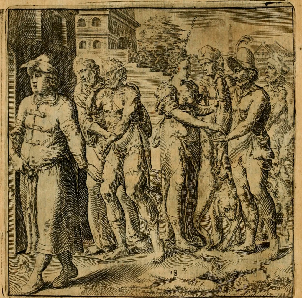 An illustration from Emblemata moralia et oeconomica de rerum usu et abusu, 1609, leaf 39