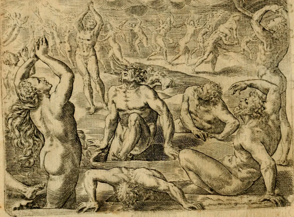 An illustration from Emblemata moralia et oeconomica de rerum usu et abusu, 1609, leaf 53
