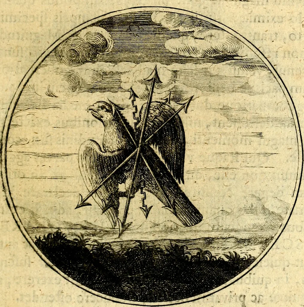 An illustration from Emblemata moralia, 1697, leaf 106