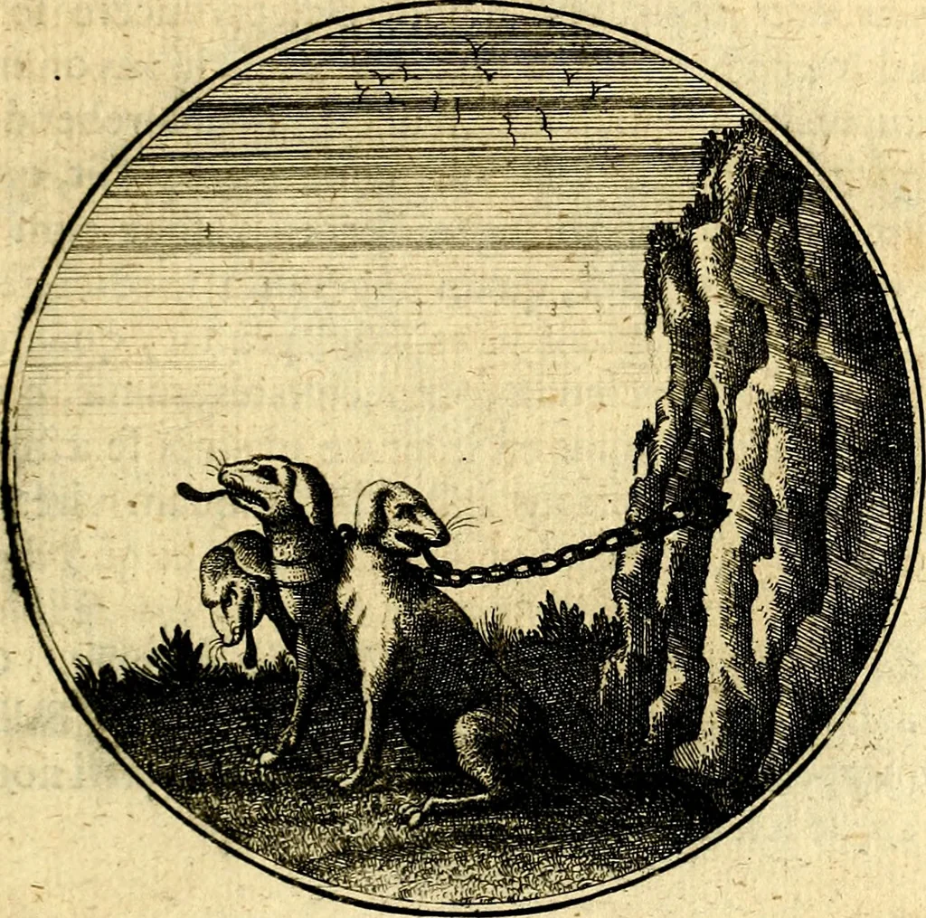 An illustration from Emblemata moralia, 1697, leaf 110
