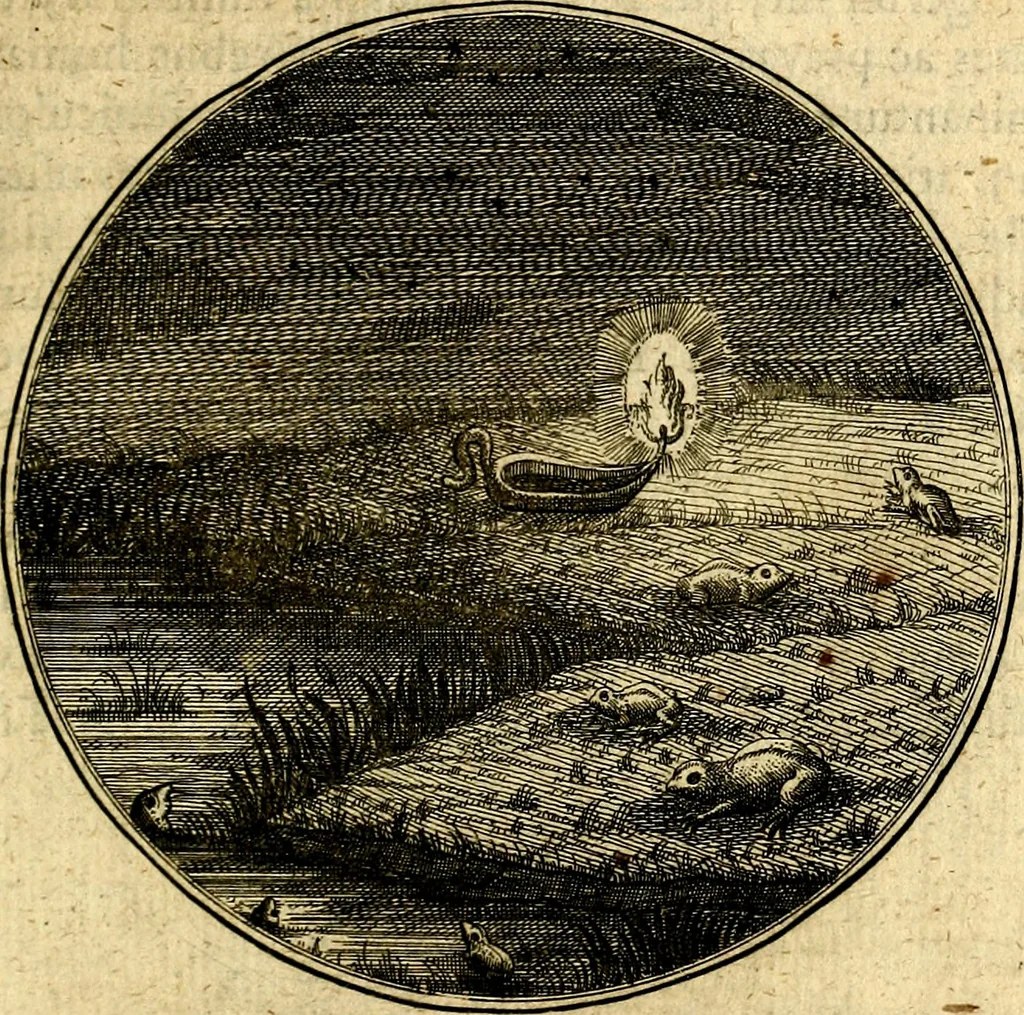 An illustration from Emblemata moralia, 1697, leaf 134