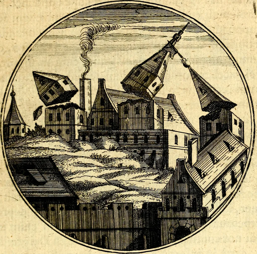 An illustration from Emblemata moralia, 1697, leaf 142