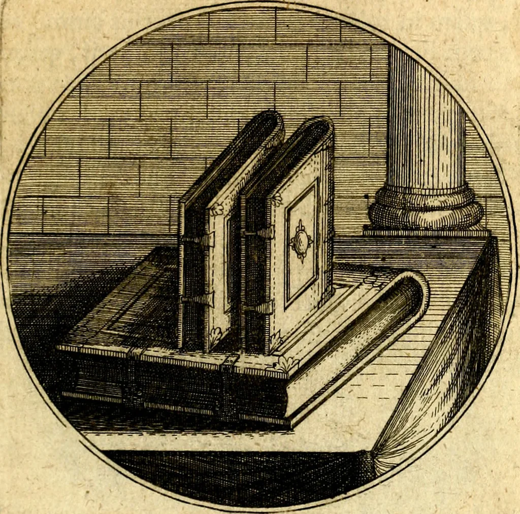 An illustration from Emblemata moralia, 1697, leaf 158