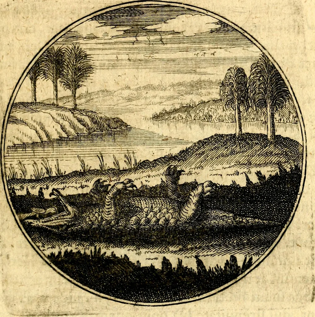 An illustration from Emblemata moralia, 1697, leaf 174