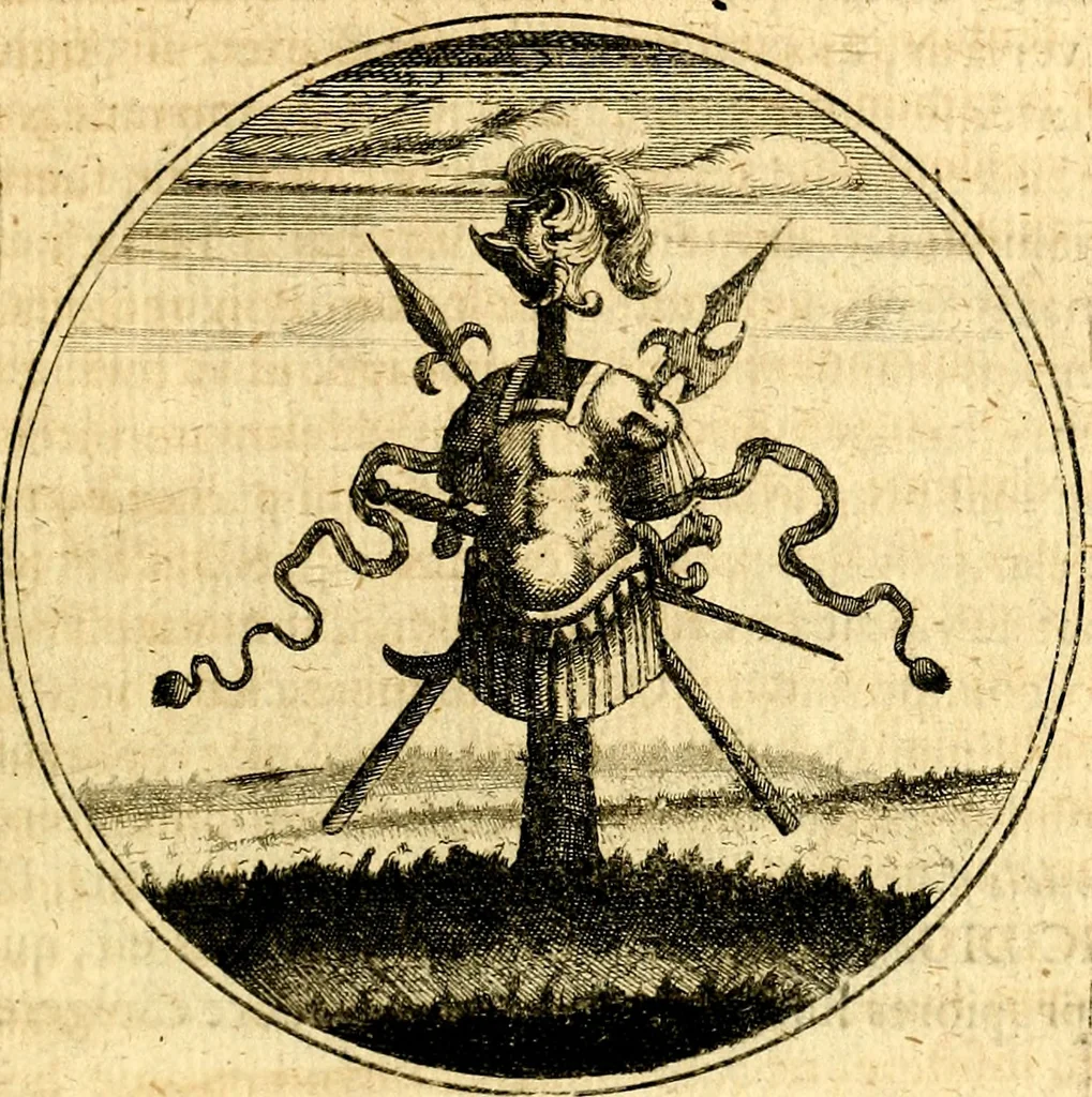 An illustration from Emblemata moralia, 1697, leaf 182