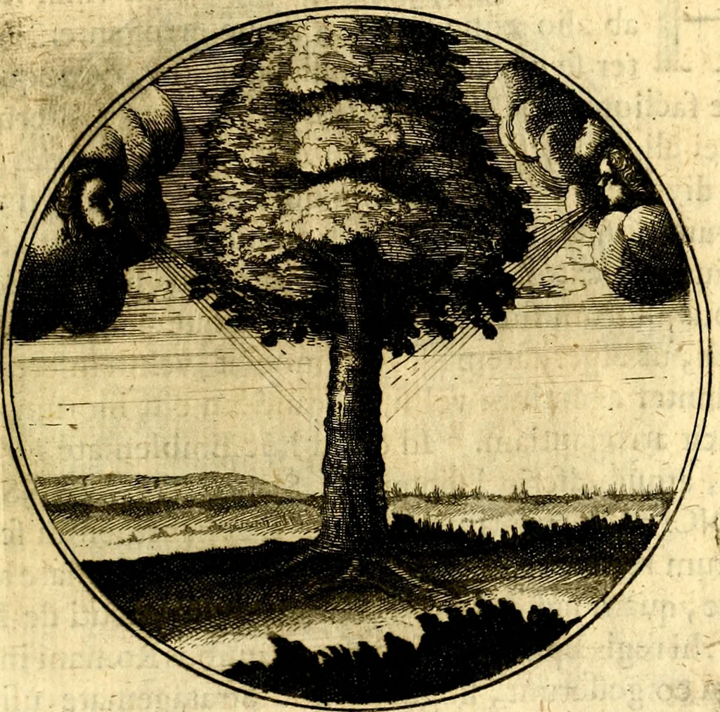 An illustration from Emblemata moralia, 1697, leaf 194