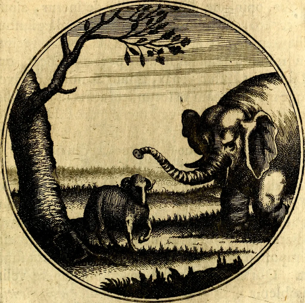An illustration from Emblemata moralia, 1697, leaf 196