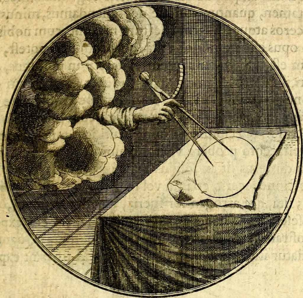 An illustration from Emblemata moralia, 1697, leaf 34