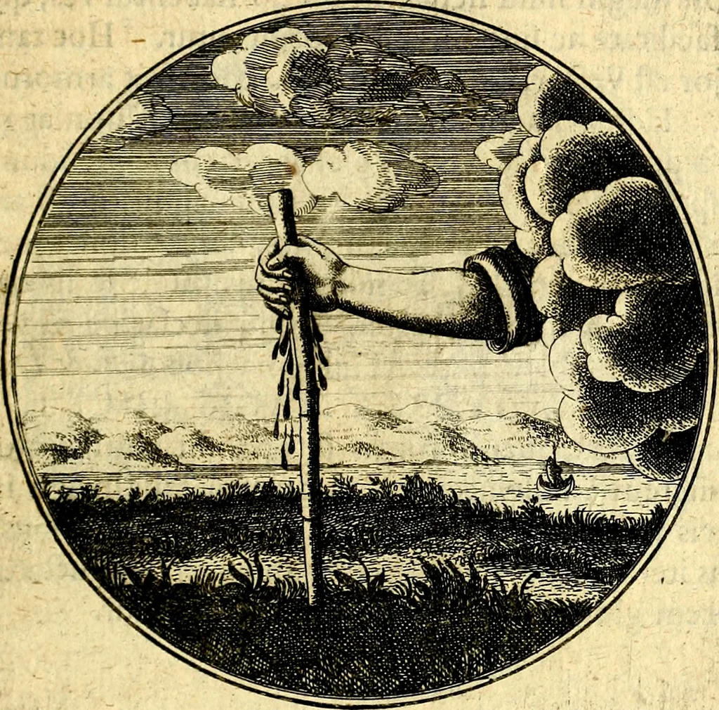 An illustration from Emblemata moralia, 1697, leaf 40