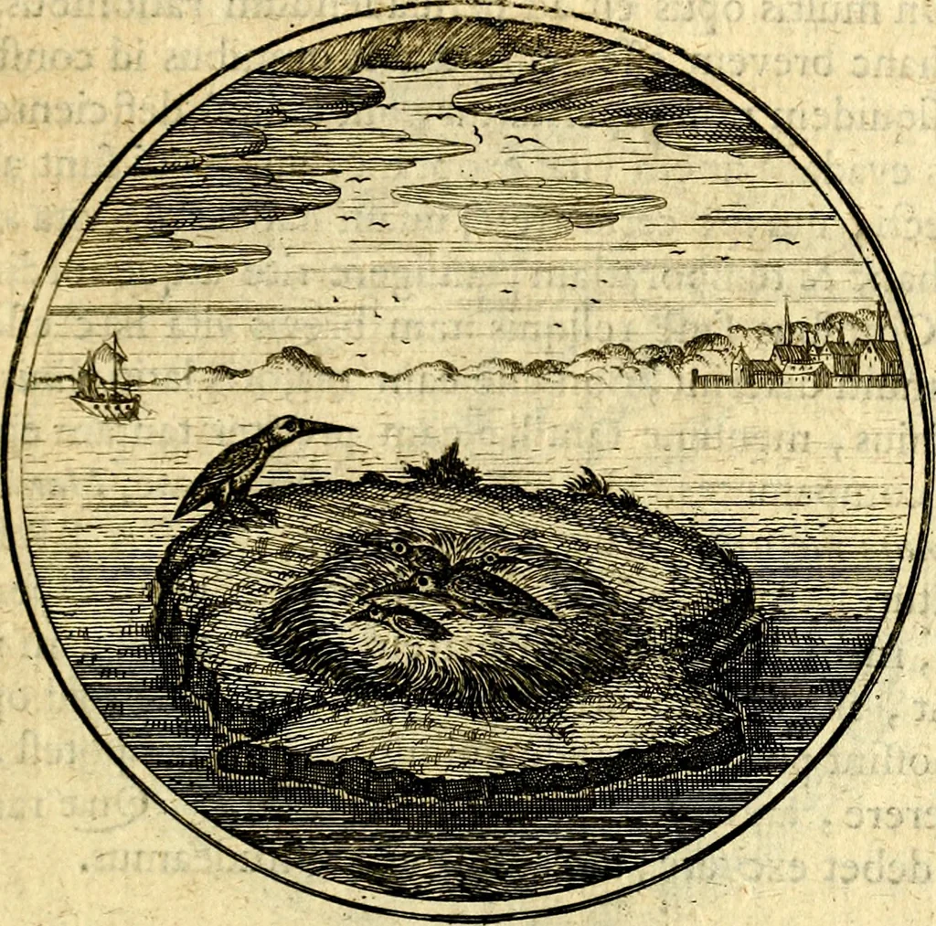 An illustration from Emblemata moralia, 1697, leaf 46